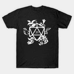 Polyhedral D20 Dice of the Druid Tabletop RPG Addict T-Shirt